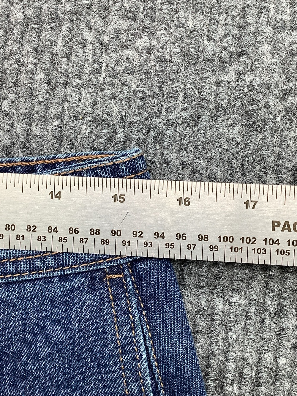 TGLA Denim Cargo Mini Skirt in Blue - Picture 4 of 5